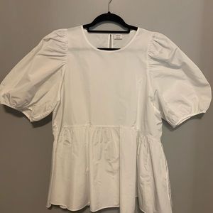 Aritzia puff sleeve blouse